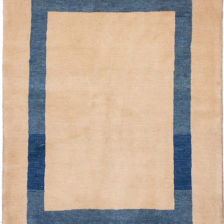 Qashqai Gabbeh in beige en blauw