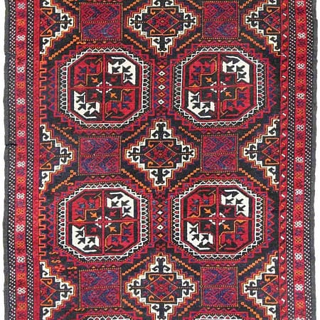 Tapis persan Baluch noué à la main