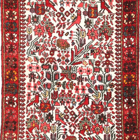 Hand-knotted Persian Hamadan carpet