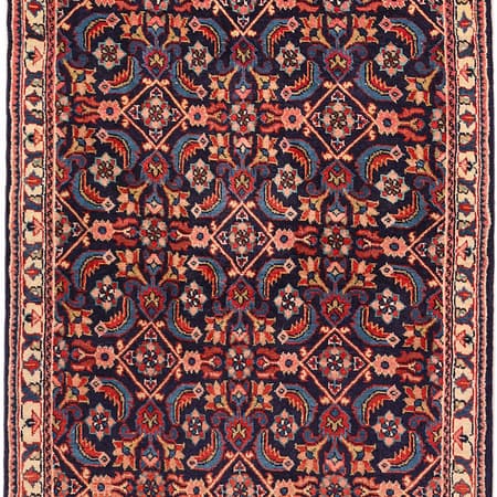 Hand-knotted Persian Hamadan carpet