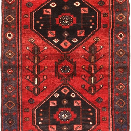 Hand-knotted Persian Hamadan carpet