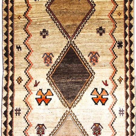 Hand-knotted Persian Shiraz carpet