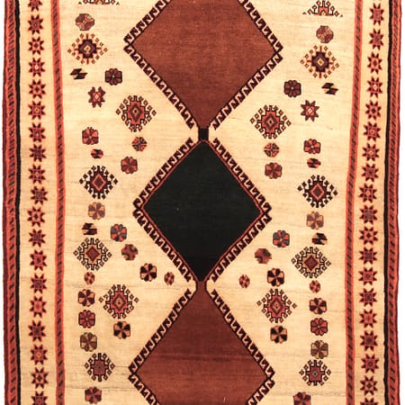 Hand-knotted Persian Shiraz carpet