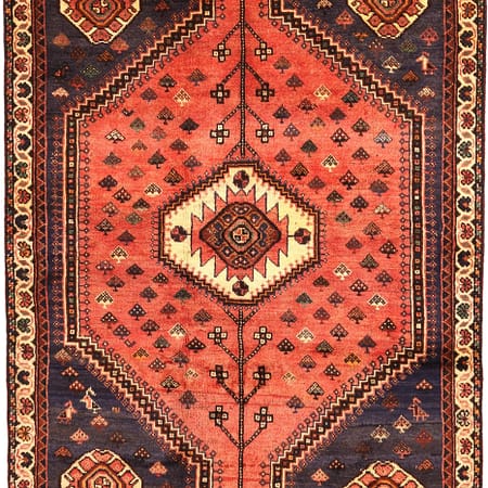 Tapis persan Shiraz noué à la main