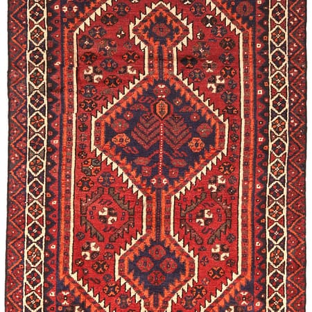 Tapis persan Shiraz noué à la main