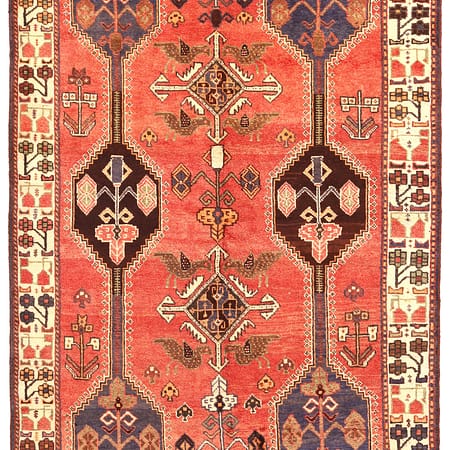 Hand-knotted Persian Shiraz carpet