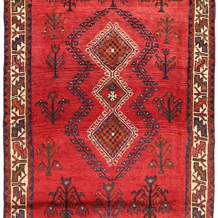 Hand-knotted Persian Shiraz carpet