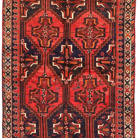 Tapis persan Shiraz noué à la main