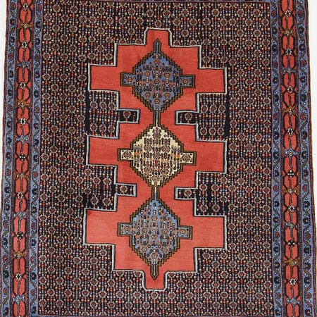 Hand-knotted Persian Bidjar carpet