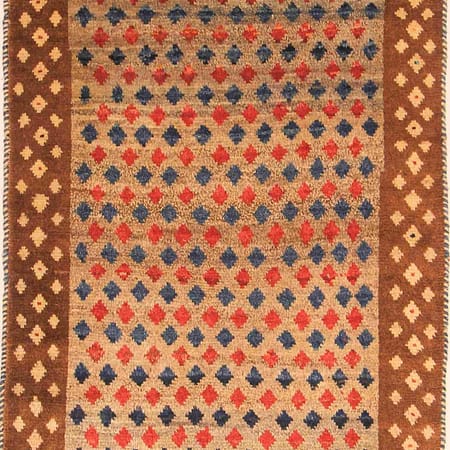 Handgeknüpfter persischer Gabbeh-Teppich