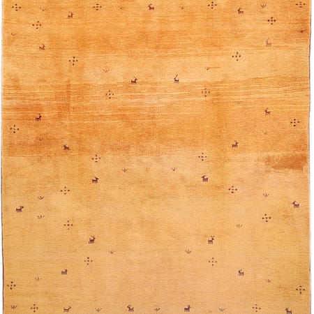 Hand-knotted Persian Gabbeh carpet