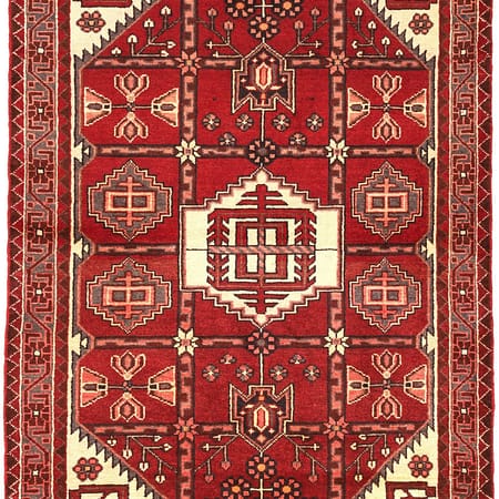 Hand-knotted Persian Hamadan carpet