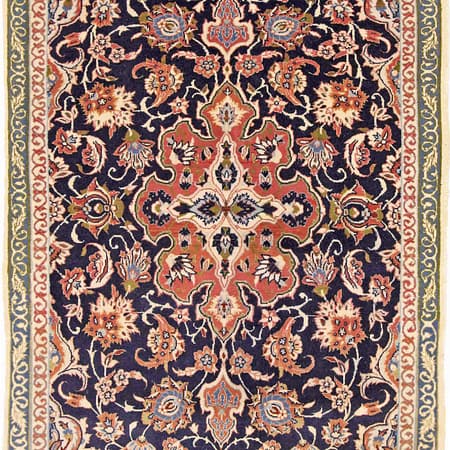 Hand-knotted Persian Isfahan carpet