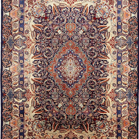 Hand-knotted Persian Kashmar carpet