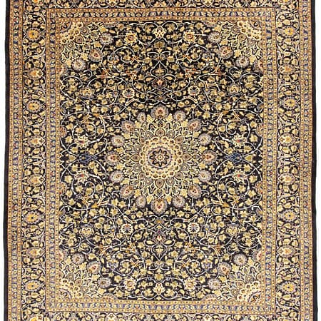 Hand-knotted Persian Kashmar carpet