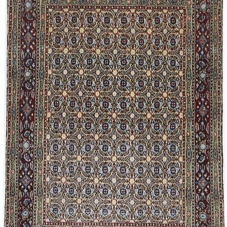 Hand-knotted Persian Moud carpet