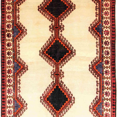 Hand-knotted Persian Qashqai carpet