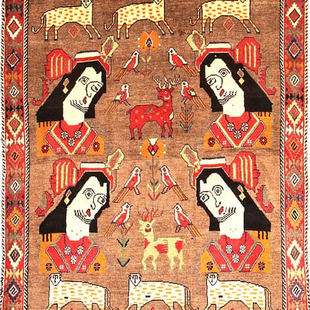 Handgeknoopt Perzisch Qashqai tapijt