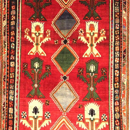 Handgeknüpfter persischer Gaschgai-Teppich