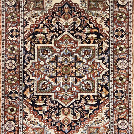 Hand-knotted Persian Quchan carpet