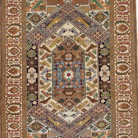 Hand-knotted Persian Quchan carpet