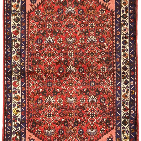 Hand-knotted Persian Rudbar carpet