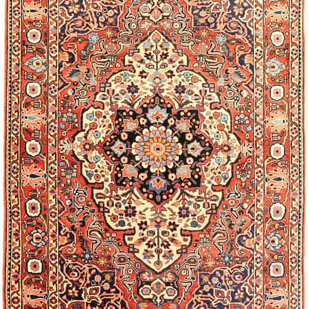 Hand-knotted Persian Saman carpet
