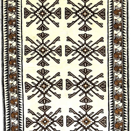 Hand-knotted Persian Shiraz carpet