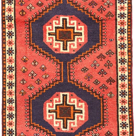 Hand-knotted Persian Shiraz carpet