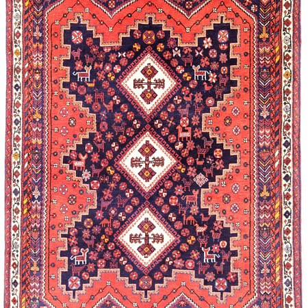 Hand-knotted Persian Sirjan carpet